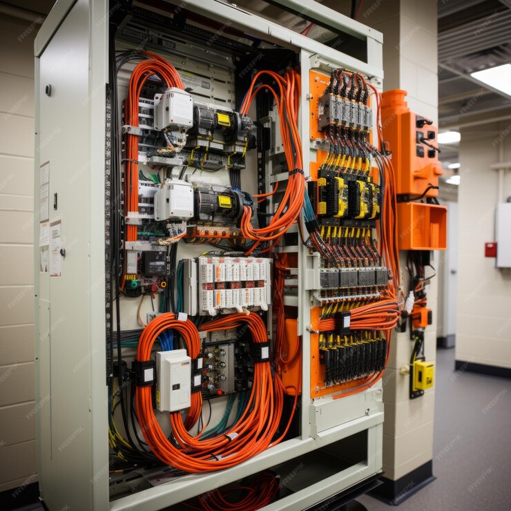 technician-works-complex-electrical-control-panel-with-many-wires-components_604472-23558